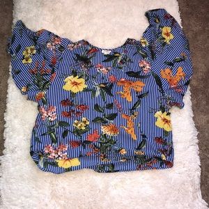 Umgee wrap blouse with flowy sleeves